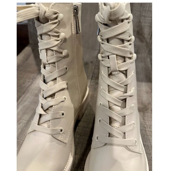 Clear by Dolce Vita | Ivory Leather Lottie Boots | Size 6.5 - Picture 9 of 15